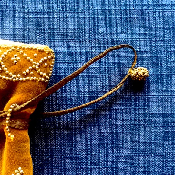 Vintage Beaded Drawstring Bag - Picture 2 of 8